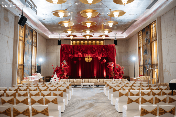  รีวิวงานแต่งโทน Mocha Mousse สะกดทุกสายตาด้วยงานผ้า สวยหรูราวฉากภาพยนตร์  @Millennium Hilton Bangkok