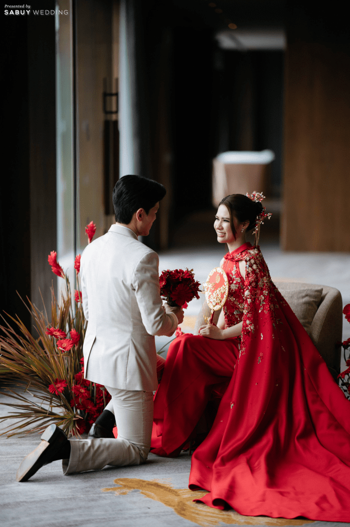  รีวิวงานแต่งโทน Mocha Mousse สะกดทุกสายตาด้วยงานผ้า สวยหรูราวฉากภาพยนตร์  @Millennium Hilton Bangkok