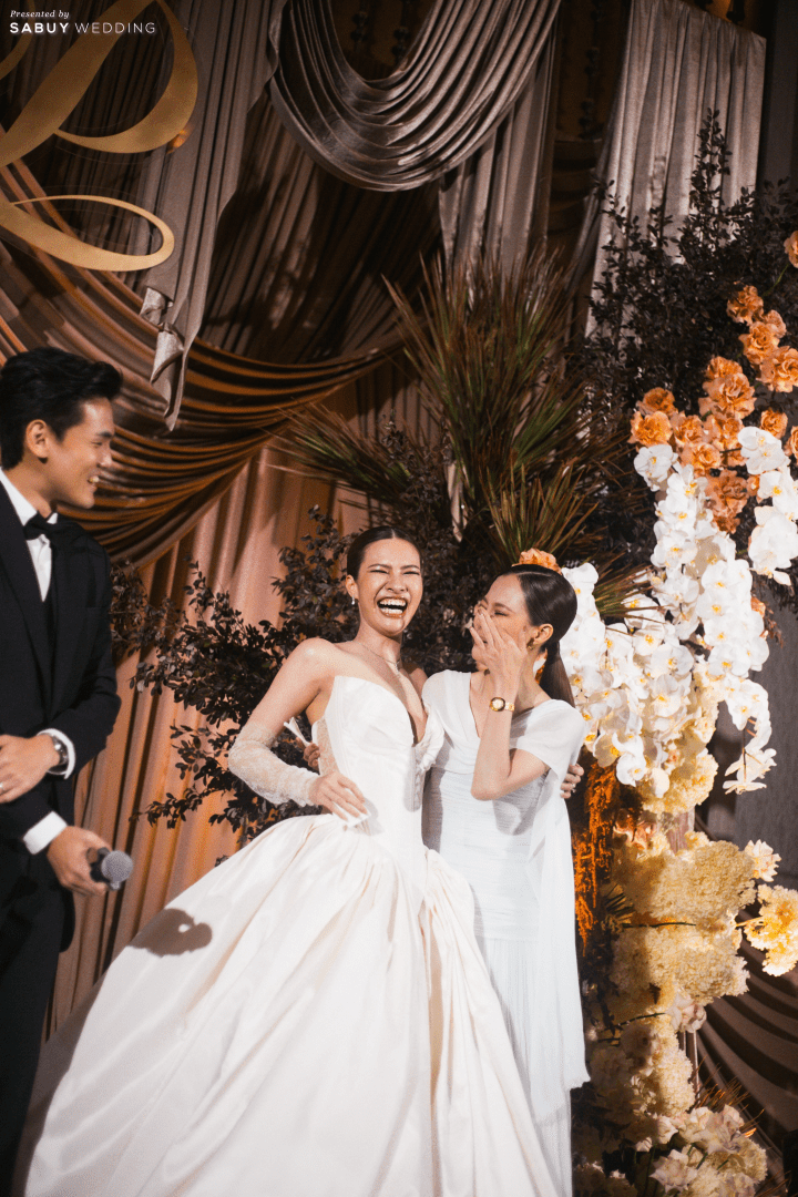  รีวิวงานแต่งโทน Mocha Mousse สะกดทุกสายตาด้วยงานผ้า สวยหรูราวฉากภาพยนตร์  @Millennium Hilton Bangkok
