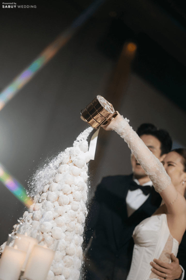  รีวิวงานแต่งโทน Mocha Mousse สะกดทุกสายตาด้วยงานผ้า สวยหรูราวฉากภาพยนตร์  @Millennium Hilton Bangkok