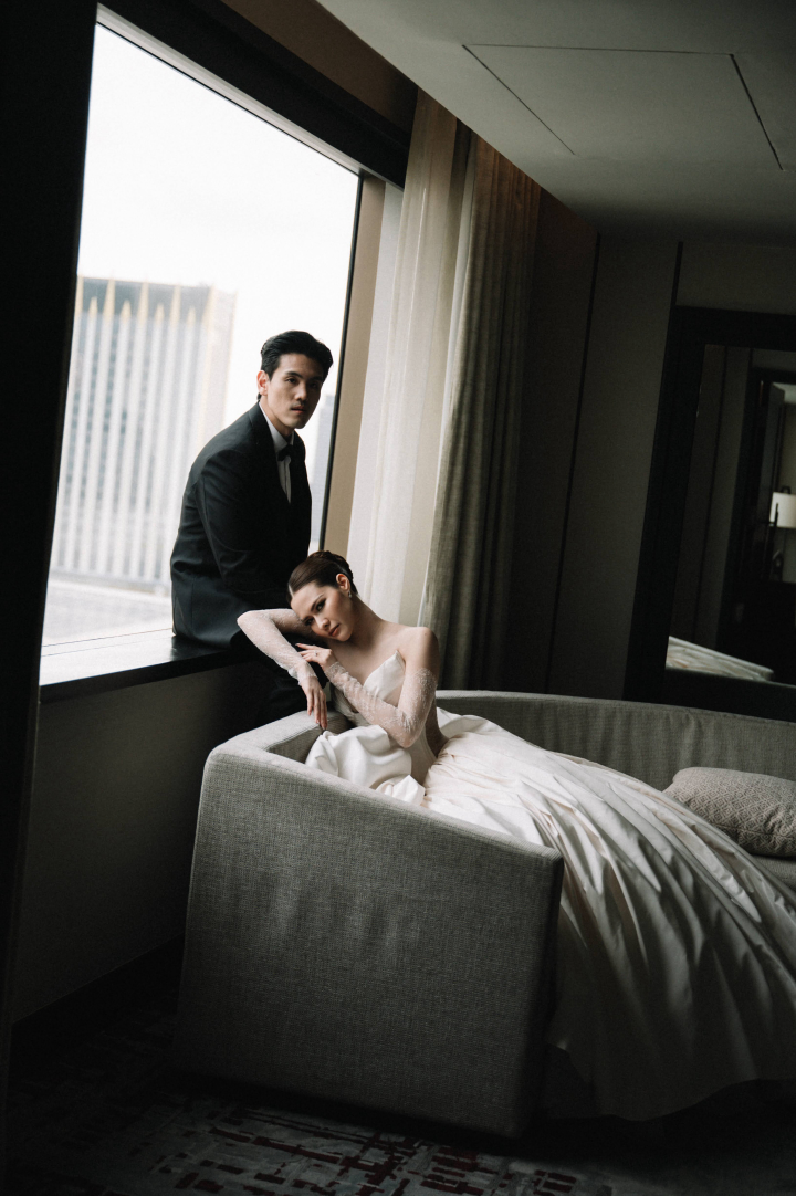  รีวิวงานแต่งโทน Mocha Mousse สะกดทุกสายตาด้วยงานผ้า สวยหรูราวฉากภาพยนตร์  @Millennium Hilton Bangkok