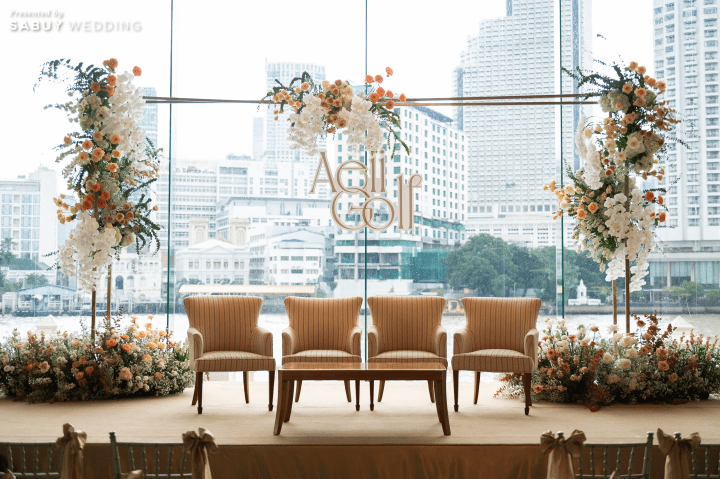  รีวิวงานแต่งวิวริมแม่น้ำ กลิ่นอายอิตาลีในโทนสีฤดูใบไม้ผลิ @The Peninsula Bangkok