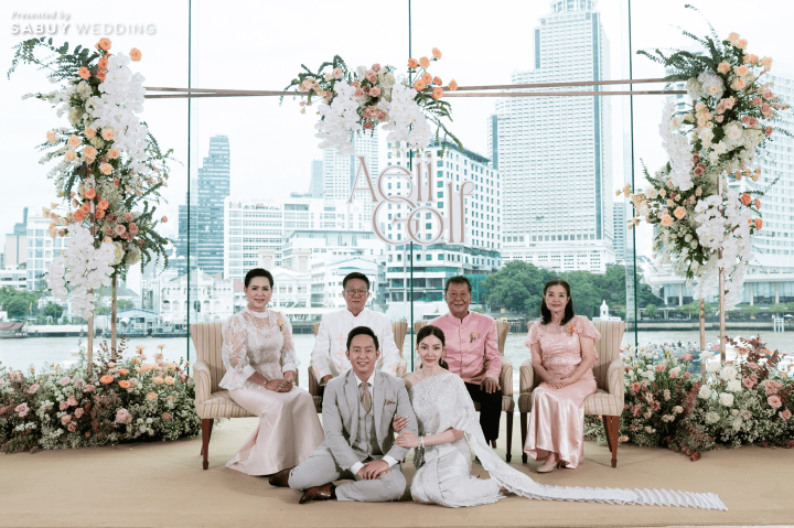  รีวิวงานแต่งวิวริมแม่น้ำ กลิ่นอายอิตาลีในโทนสีฤดูใบไม้ผลิ @The Peninsula Bangkok