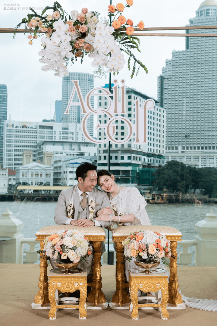  รีวิวงานแต่งวิวริมแม่น้ำ กลิ่นอายอิตาลีในโทนสีฤดูใบไม้ผลิ @The Peninsula Bangkok