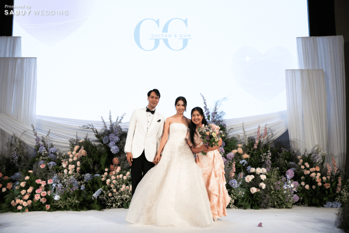  รีวิวงานแต่ง Sustainable เนรมิตสวนดอกไม้ธีมสีม่วงไลแลค-พีช @Chatrium Grand Bangkok