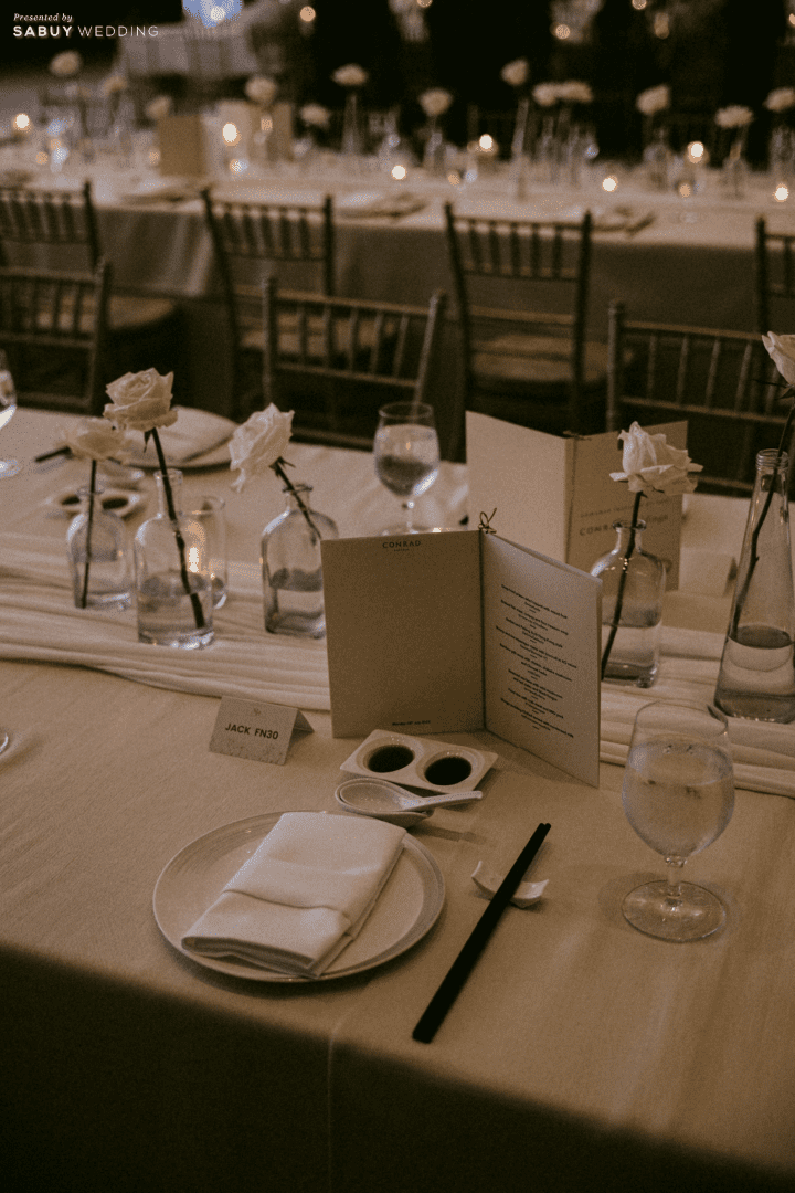  รีวิวงานแต่ง Timeless Design สวยคลาสสิก พิธีเรียบง่ายไปกับอาหารจีนมื้อพิเศษ @Conrad Bangkok