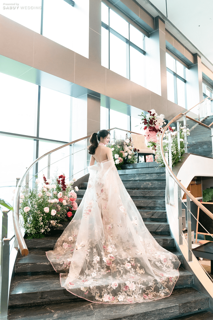 รีวิวงานหมั้นพิธีจีน ละมุนชวนฝันด้วยดอกไม้โทนชมพู ขาว แดง @ Novotel Bangkok Platinum Pratunam