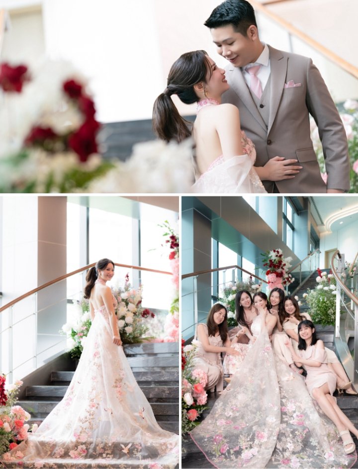 รีวิวงานหมั้นพิธีจีน ละมุนชวนฝันด้วยดอกไม้โทนชมพู ขาว แดง @ Novotel Bangkok Platinum Pratunam