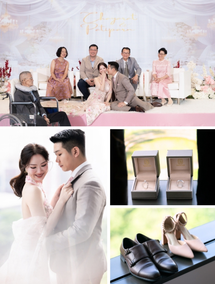 รีวิวงานหมั้นพิธีจีน ละมุนชวนฝันด้วยดอกไม้โทนชมพู ขาว แดง @ Novotel Bangkok Platinum Pratunam