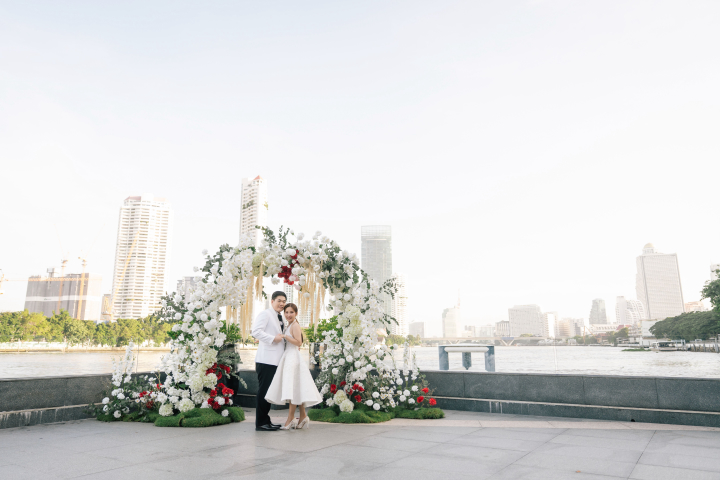 รีวิวงานแต่งวิวแม่น้ำสุดโรแมนติก สวยชิคในธีม Chinese-Christmas @ Chatrium Hotel Riverside Bangkok