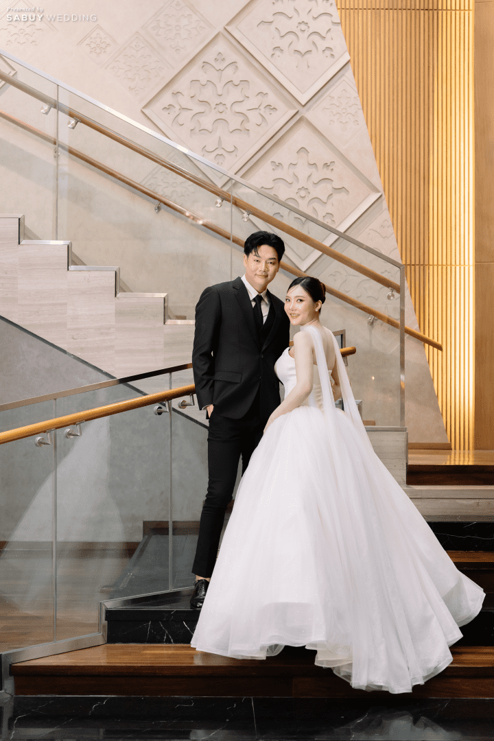 รีวิวงานแต่งธีมสีฟ้าละมุน เติมกิมมิกให้แขกเอ็นจอยด้วยของรางวัลจัดเต็ม @Novotel Bangkok Sukhumvit 20