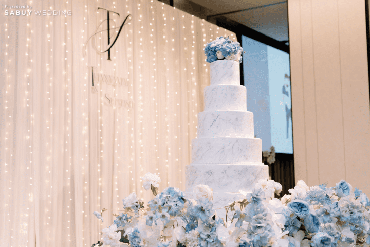 รีวิวงานแต่งธีมสีฟ้าละมุน เติมกิมมิกให้แขกเอ็นจอยด้วยของรางวัลจัดเต็ม @Novotel Bangkok Sukhumvit 20