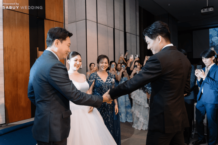 รีวิวงานแต่งธีมสีฟ้าละมุน เติมกิมมิกให้แขกเอ็นจอยด้วยของรางวัลจัดเต็ม @Novotel Bangkok Sukhumvit 20