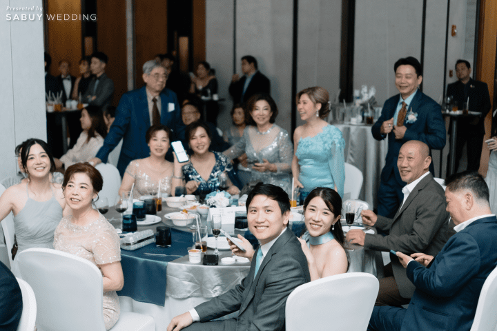 รีวิวงานแต่งธีมสีฟ้าละมุน เติมกิมมิกให้แขกเอ็นจอยด้วยของรางวัลจัดเต็ม @Novotel Bangkok Sukhumvit 20