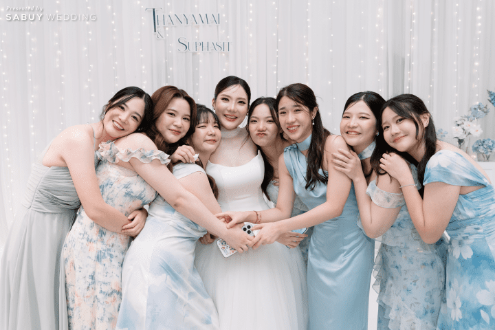 รีวิวงานแต่งธีมสีฟ้าละมุน เติมกิมมิกให้แขกเอ็นจอยด้วยของรางวัลจัดเต็ม @Novotel Bangkok Sukhumvit 20