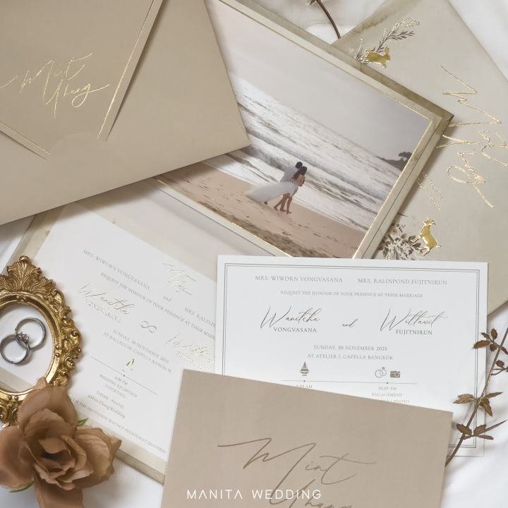  โรแมนติกทุกมุมกล้อง รวมภาพสุดหวาน งานแต่ง “มิ้นท์ ณัฐวรา - หยัง วิธวิทย์”