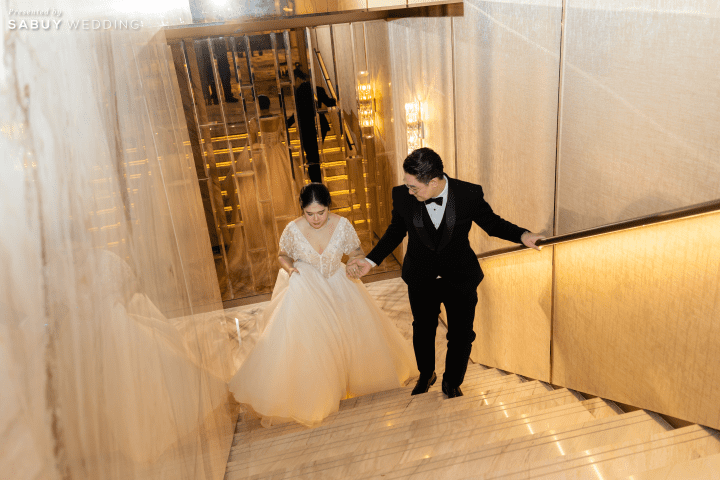  รีวิวงานแต่งสีพาสเทลแสนหวาน พร้อมพิธีไทยฟีลแสงธรรมชาติ @ Chatrium Grand Bangkok