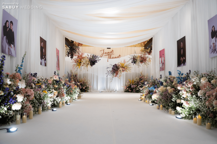  รีวิวงานแต่งสีพาสเทลแสนหวาน พร้อมพิธีไทยฟีลแสงธรรมชาติ @ Chatrium Grand Bangkok