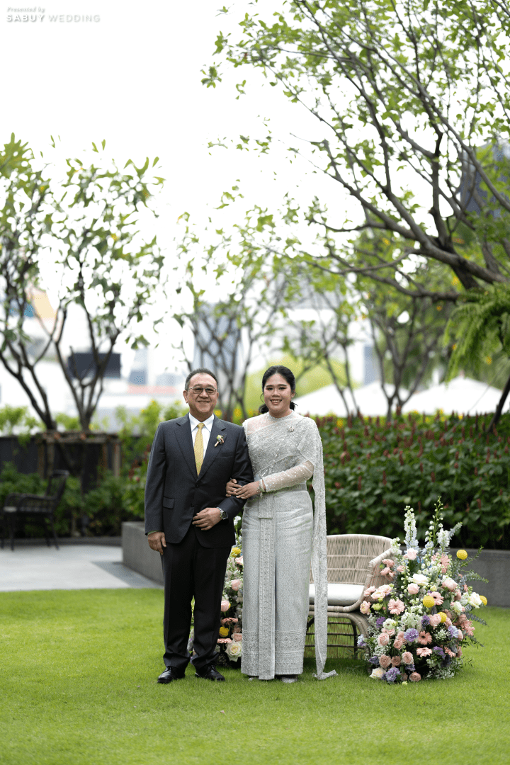  รีวิวงานแต่งสีพาสเทลแสนหวาน พร้อมพิธีไทยฟีลแสงธรรมชาติ @ Chatrium Grand Bangkok