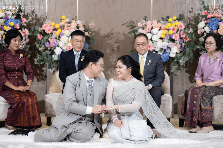  รีวิวงานแต่งสีพาสเทลแสนหวาน พร้อมพิธีไทยฟีลแสงธรรมชาติ @ Chatrium Grand Bangkok