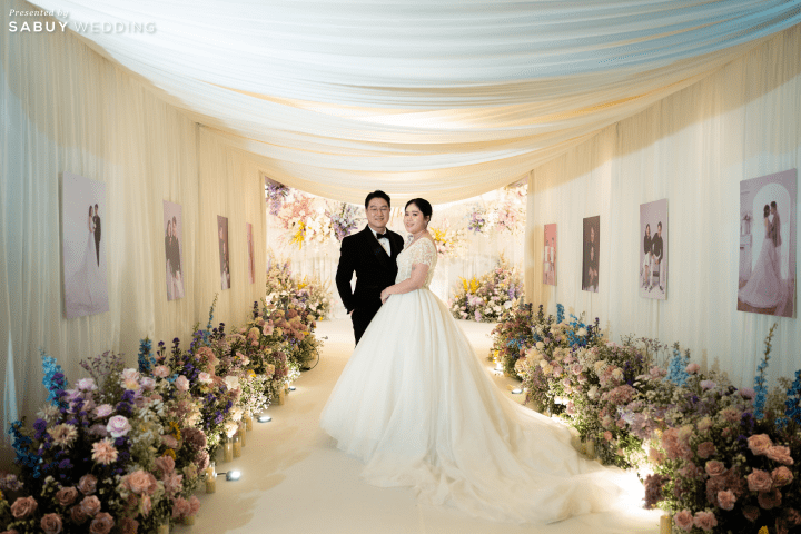  รีวิวงานแต่งสีพาสเทลแสนหวาน พร้อมพิธีไทยฟีลแสงธรรมชาติ @ Chatrium Grand Bangkok