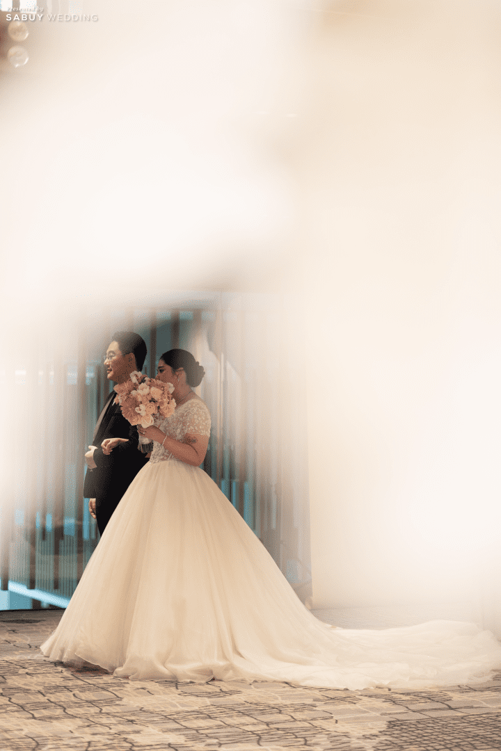  รีวิวงานแต่งสีพาสเทลแสนหวาน พร้อมพิธีไทยฟีลแสงธรรมชาติ @ Chatrium Grand Bangkok