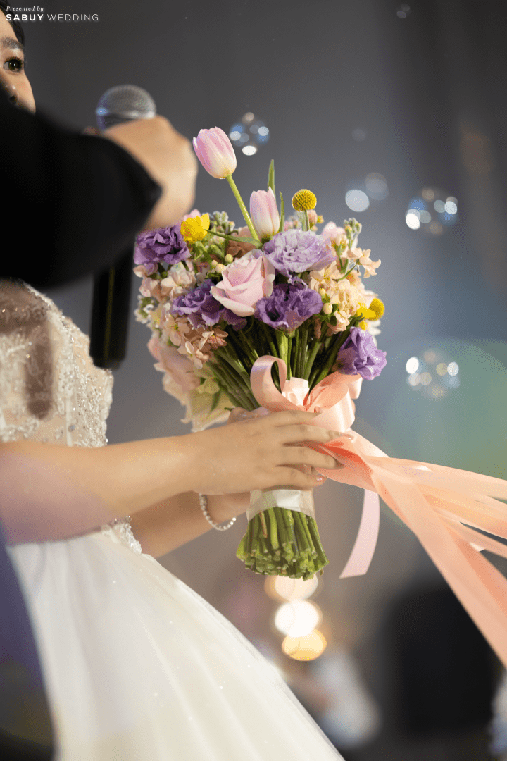  รีวิวงานแต่งสีพาสเทลแสนหวาน พร้อมพิธีไทยฟีลแสงธรรมชาติ @ Chatrium Grand Bangkok