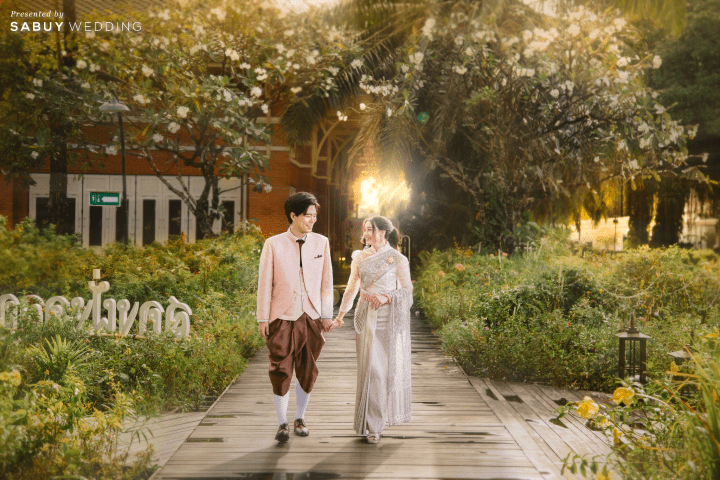  รีวิวงานแต่งคู่รักไทย-ญี่ปุ่น ธีมสีคัลเลอร์ฟูล พร้อมชุดเจ้าสาวลายซากุระ @ Kalanan Riverside Resort