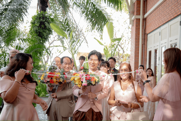  รีวิวงานแต่งคู่รักไทย-ญี่ปุ่น ธีมสีคัลเลอร์ฟูล พร้อมชุดเจ้าสาวลายซากุระ @ Kalanan Riverside Resort