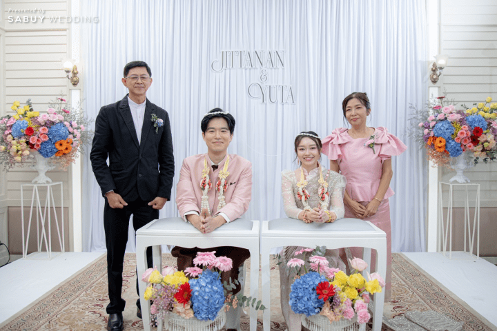  รีวิวงานแต่งคู่รักไทย-ญี่ปุ่น ธีมสีคัลเลอร์ฟูล พร้อมชุดเจ้าสาวลายซากุระ @ Kalanan Riverside Resort