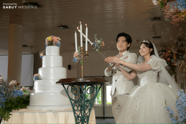  รีวิวงานแต่งคู่รักไทย-ญี่ปุ่น ธีมสีคัลเลอร์ฟูล พร้อมชุดเจ้าสาวลายซากุระ @ Kalanan Riverside Resort