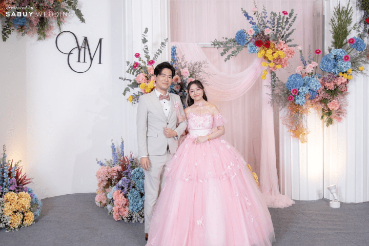  รีวิวงานแต่งคู่รักไทย-ญี่ปุ่น ธีมสีคัลเลอร์ฟูล พร้อมชุดเจ้าสาวลายซากุระ @ Kalanan Riverside Resort