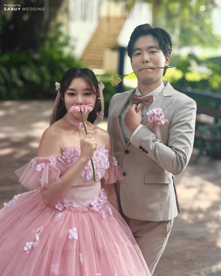  รีวิวงานแต่งคู่รักไทย-ญี่ปุ่น ธีมสีคัลเลอร์ฟูล พร้อมชุดเจ้าสาวลายซากุระ @ Kalanan Riverside Resort