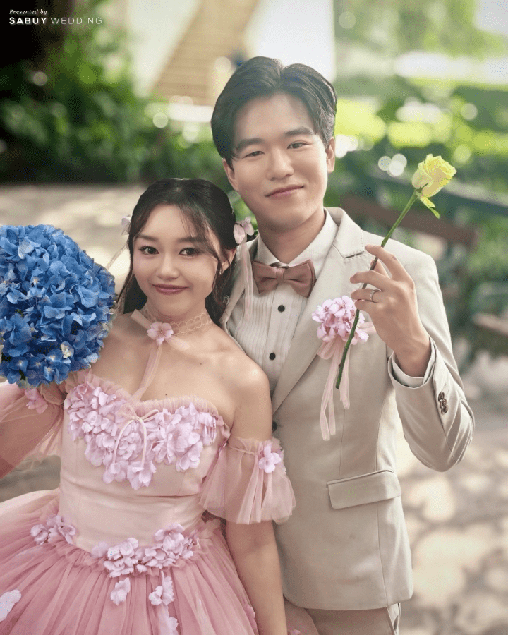  รีวิวงานแต่งคู่รักไทย-ญี่ปุ่น ธีมสีคัลเลอร์ฟูล พร้อมชุดเจ้าสาวลายซากุระ @ Kalanan Riverside Resort