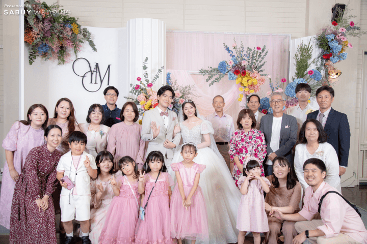  รีวิวงานแต่งคู่รักไทย-ญี่ปุ่น ธีมสีคัลเลอร์ฟูล พร้อมชุดเจ้าสาวลายซากุระ @ Kalanan Riverside Resort