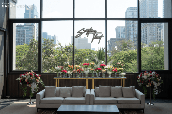  รีวิวงานแต่งวิวสวนสวยกลางเมือง ธีมสีช็อกกิ้งพิงค์ @ Bliston Suwan Park View Hotel & Serviced Residence