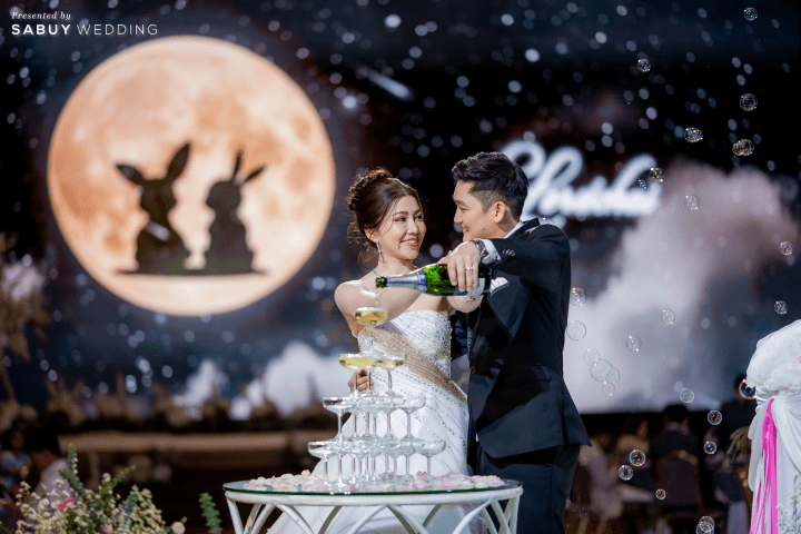  รีวิวงานแต่งธีมสีสุด Glam ไฮไลต์จอ LED เปลี่ยนธีมตามพิธีแบบสวยอลัง @The Grand Fourwings Convention Hotel Bangkok