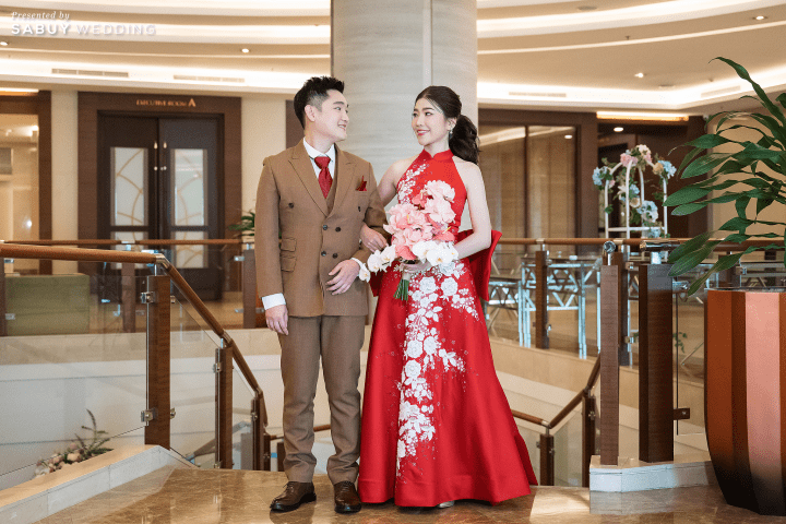  รีวิวงานแต่งธีมสีสุด Glam ไฮไลต์จอ LED เปลี่ยนธีมตามพิธีแบบสวยอลัง @The Grand Fourwings Convention Hotel Bangkok