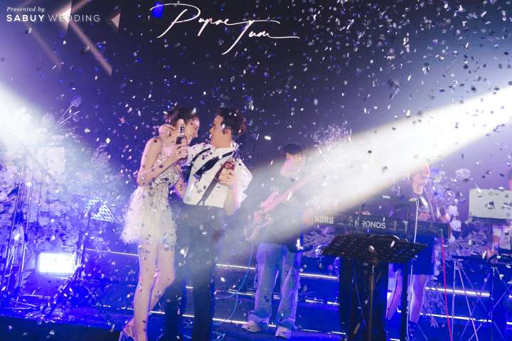 รีวิวงานแต่งธีมสี Metallic ฟีลปาร์ตี้ จัดเต็มแสงสีเสียง @ SO/ BANGKOK