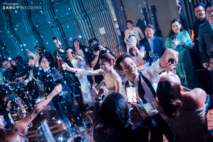 รีวิวงานแต่งธีมสี Metallic ฟีลปาร์ตี้ จัดเต็มแสงสีเสียง @ SO/ BANGKOK