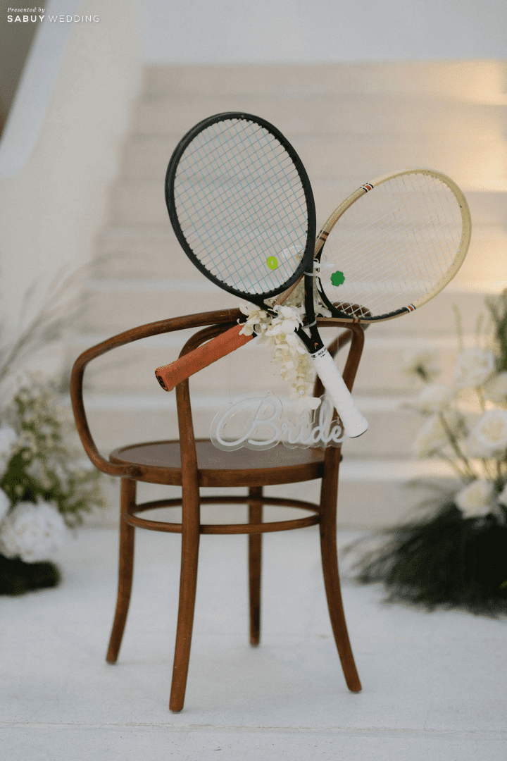  รีวิวงานแต่งจากกีฬาที่บ่าวสาวรัก ดีเทลลูกกอล์ฟ-เทนนิสสุดเก๋  By Chivalry’s Story