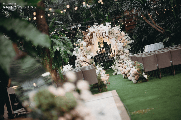 รีวิวงานแต่ง Vow Ceremony ในสวนใจกลางเมือง ธีมเอิร์ธโทนที่เจ้าสาวลงมือทำเองทุกดีเทล @ Marriott Executive Apartments Sukhumvit Park Bangkok