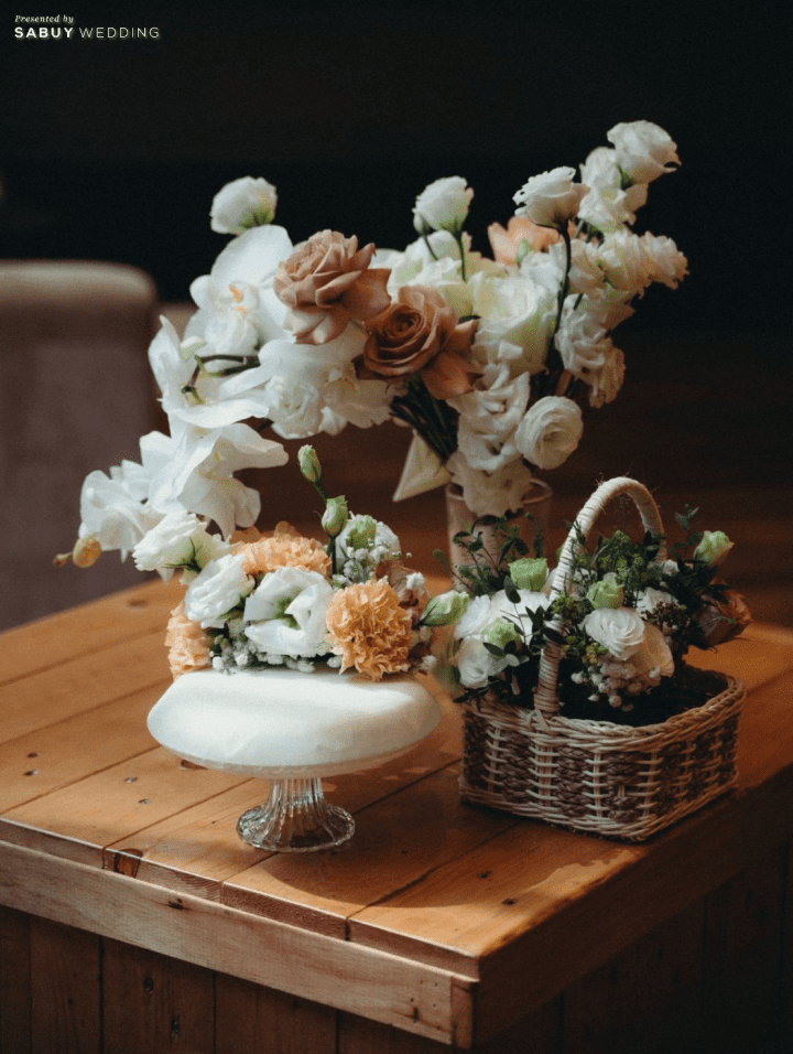 รีวิวงานแต่ง Vow Ceremony ในสวนใจกลางเมือง ธีมเอิร์ธโทนที่เจ้าสาวลงมือทำเองทุกดีเทล @ Marriott Executive Apartments Sukhumvit Park Bangkok