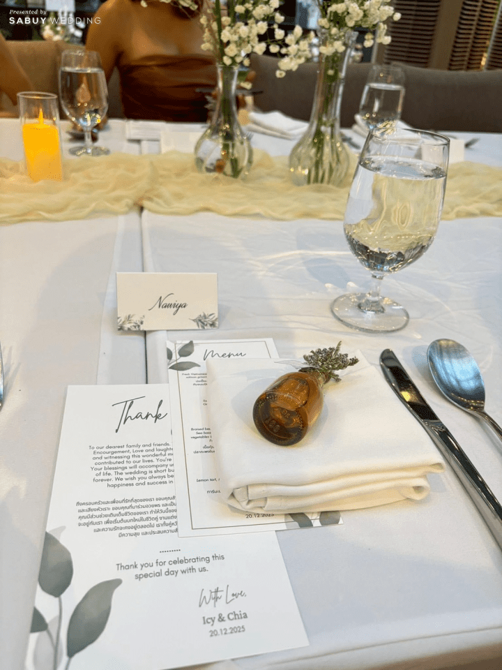 รีวิวงานแต่ง Vow Ceremony ในสวนใจกลางเมือง ธีมเอิร์ธโทนที่เจ้าสาวลงมือทำเองทุกดีเทล @ Marriott Executive Apartments Sukhumvit Park Bangkok