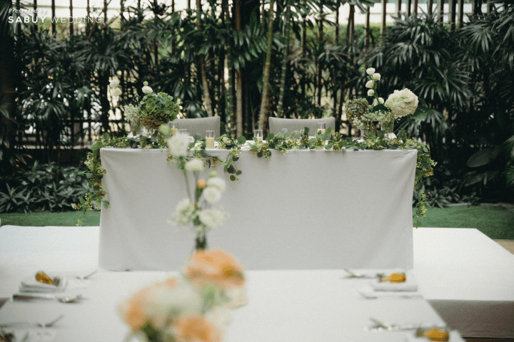 รีวิวงานแต่ง Vow Ceremony ในสวนใจกลางเมือง ธีมเอิร์ธโทนที่เจ้าสาวลงมือทำเองทุกดีเทล @ Marriott Executive Apartments Sukhumvit Park Bangkok