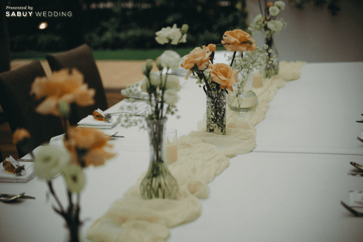 รีวิวงานแต่ง Vow Ceremony ในสวนใจกลางเมือง ธีมเอิร์ธโทนที่เจ้าสาวลงมือทำเองทุกดีเทล @ Marriott Executive Apartments Sukhumvit Park Bangkok