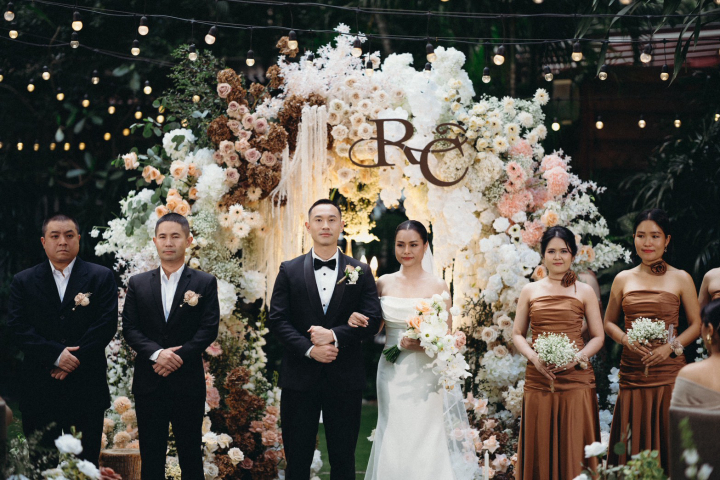 รีวิวงานแต่ง Vow Ceremony ในสวนใจกลางเมือง ธีมเอิร์ธโทนที่เจ้าสาวลงมือทำเองทุกดีเทล @ Marriott Executive Apartments Sukhumvit Park Bangkok