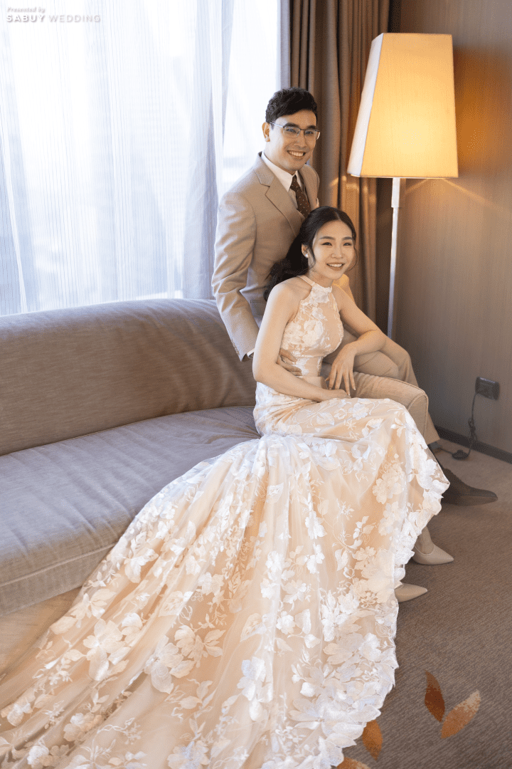  รีวิวงานแต่งอบอุ่นบรรยากาศ Glass House ดีไซน์สวยอลังจากฉากหนังที่ชอบ @ The Okura Prestige Bangkok