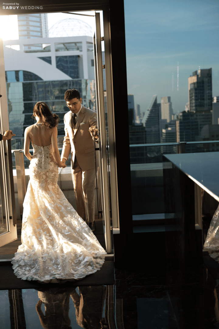  รีวิวงานแต่งอบอุ่นบรรยากาศ Glass House ดีไซน์สวยอลังจากฉากหนังที่ชอบ @ The Okura Prestige Bangkok