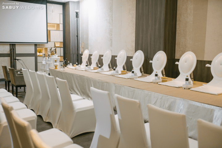 รีวิวงานแต่งฟีลสวนสุดไพรเวท พร้อมไอเดียเก๋ “ให้แขกทานอาหารก่อนเริ่มพิธี” @ Bliston Suwan Park View Hotel & Serviced Residence